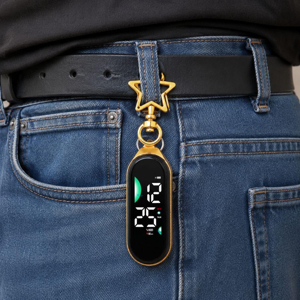 Tragbare Taschenuhr Digitalanzeige Leuchtende Taschenuhr Elektronische Hängeuhr Kinder Erwachsene