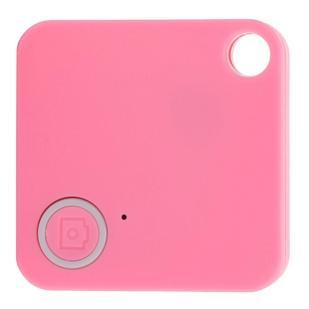 Bluetooth Tracking Device AntiLost Key Finder Item Locator AntiTheft Alarm for Children Pets Wallet(Pink )