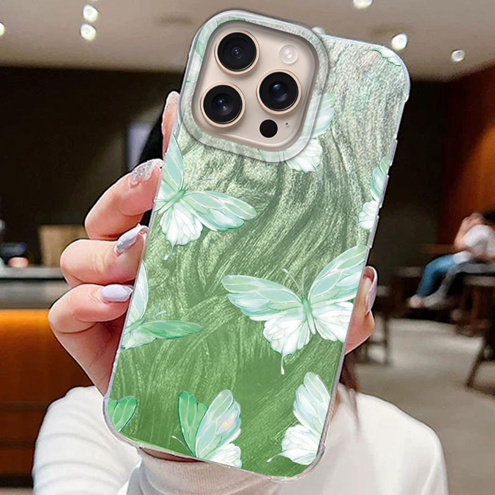 Purple Butterfly Phone Cases For Apple iphone 16 15 14 13 Pro Max 7 16e 16plus Girls Schmetterlinge Silicone Couple Fundas Cover