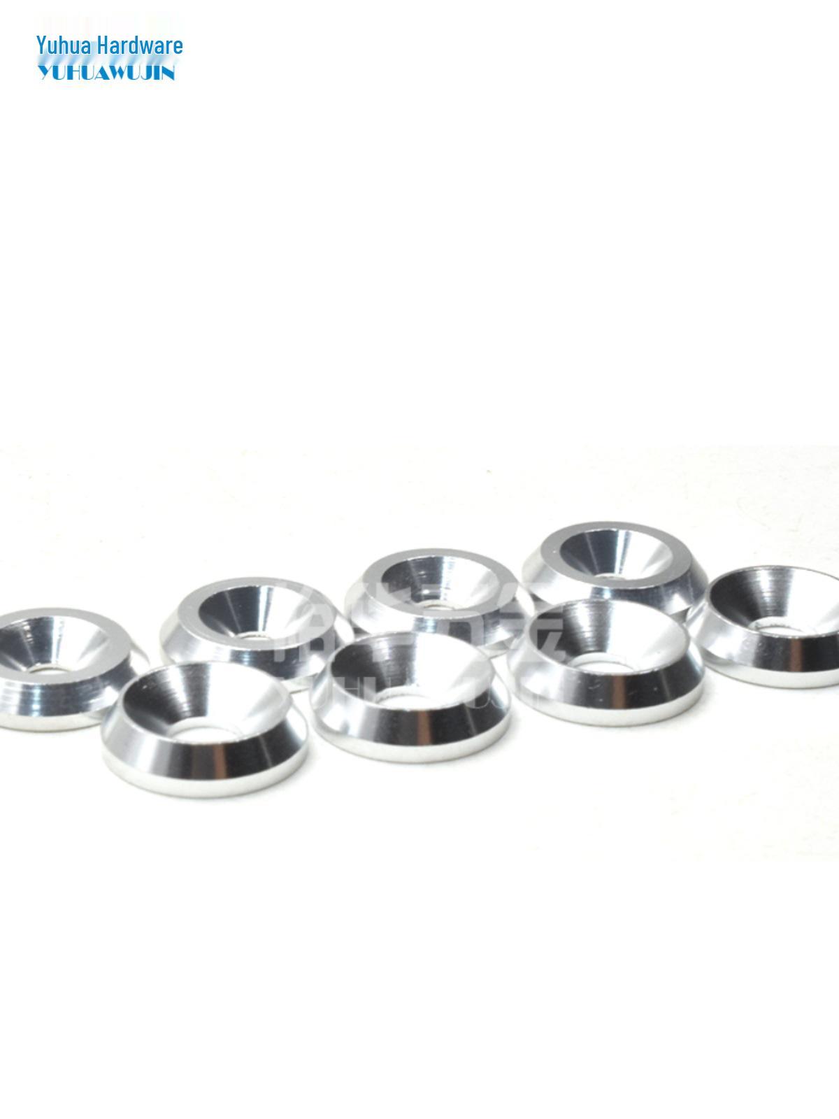 

Thickened Concave-Convex Aluminum Alloy Countersunk Tapered Washer for M4, M5, M6, M8 Screws M4*13.8*3