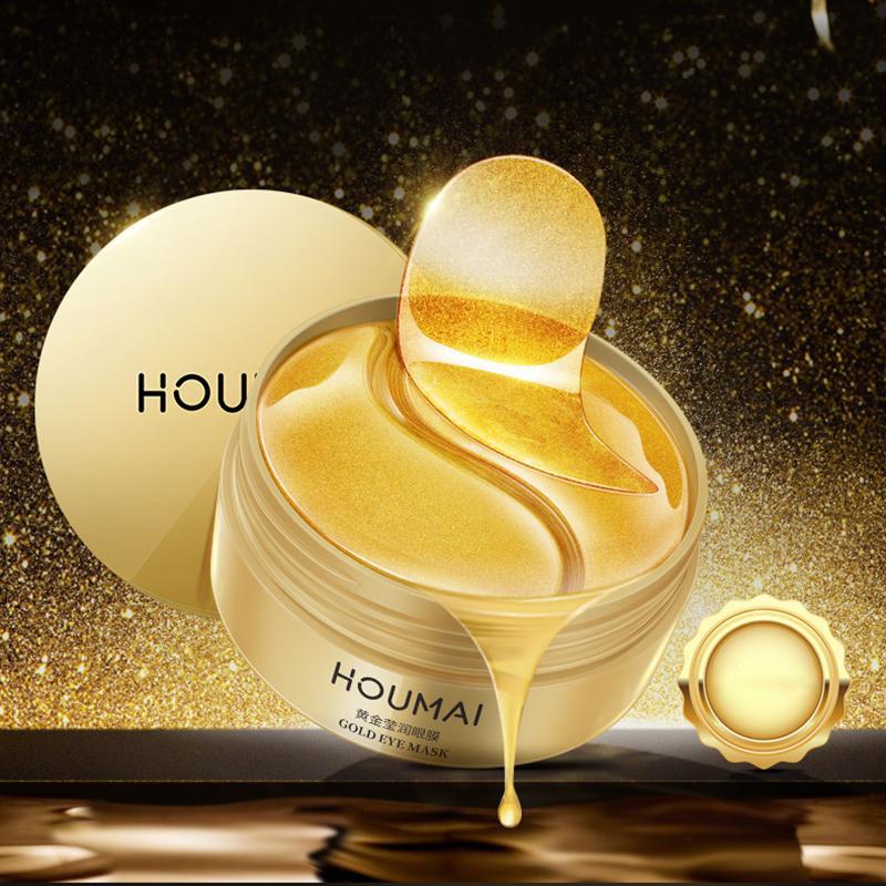 HOUMAI Gouden Reparatie Oogmasker Hydraterend, Verstevigend en Hydraterend Rond de Ogen Zachte Oogverzorging