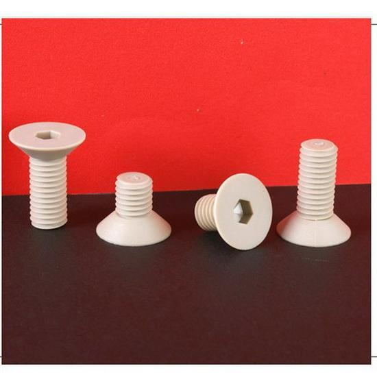 PEEK High-Temperature Acid/Alkali Resistant Countersunk Hex Socket Flat Head Screws (M3-M12)