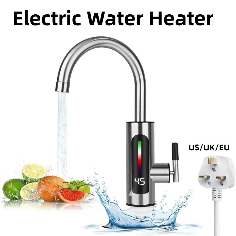 Instant Type Electric Faucet Stainless Steel Faucet Heater Easy to Use Water Heaters  Toilet