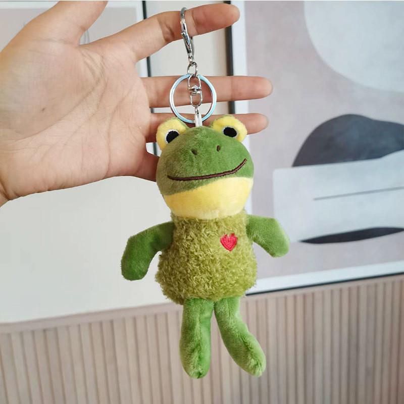 

Adorable Plush Frog Keychain Soft Stuffed Animal Bag Charm Cute Birthday Gift