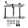3 Steps Foldable Boat Ladder Stainless Steel Stern Mount Enhanced Grip Swim Deck Ladder for Yacht Dock
