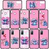 Phone Case for iPhone 17 16 15 Plus X 16E Huawei P30 P20 Lite Redmi Note 14 12 11 13 Pro Max OPPO A60 A80 A40 A18 A38 Blue Lilo Cute Stitch Pink Cover