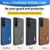 Stitching Color Retro Matte Leather Case For Samsung Galaxy A56 A36 A16 A06 A55 A35 Full Cover Camera Protector Anti Slide Shell