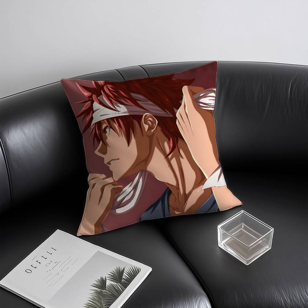 Food Wars Shokugeki No Soma Kissenbezug Milbenabweisend Unsichtbarer Reißverschluss Sofa Bett