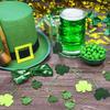 12 Pieces St Patricks Day Decorations Small Ornaments Props Festival Themed Adornments Cloth Hanging Felt for Scene Layout Use