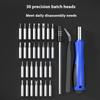 RAYENR Mini Screwdriver Set Kit Tools Set Small Precision Screwdriver Kit with Tweezers Extension Shaft for Repair Maintenance
