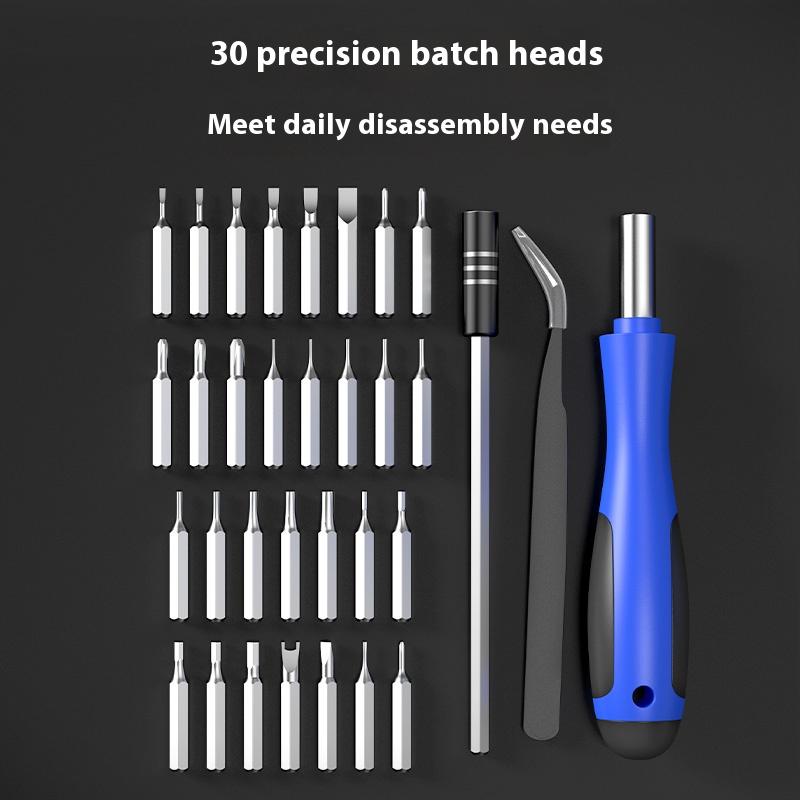 RAYENR Mini Screwdriver Set Kit Tools Set Small Precision Screwdriver Kit with Tweezers Extension Shaft for Repair Maintenance