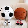 Cute Cartoon Animal Plush Toy Football And Basketball Baby Doll Soft And Cuddly Stuffed Toy For Babies
