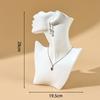 Testa a mezzo volto stampo testa a mezzo volto gioielli astratti modello collana testa modello manichino testa accessori per riprese gioielli di alta gamma
