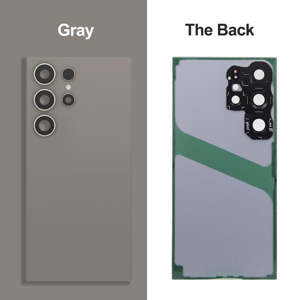Back Housing Battery Cover For Samsung Galaxy S24 Ultra S928B S928U S928W Back Rear Lid Glass Replacement with Camera Lens