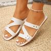 Summer Versatile Indoor Outdoor Slip-On Slippers Comfortable Wear-Resistant Polyurethane Soft Bottom Ladies Beach Sandals