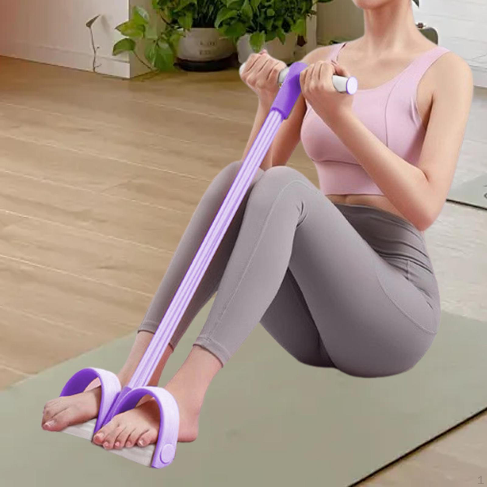 

Педаль Эспандер Лодыжка Тяга Тренировка Живот Силовая Тренировка Подъем Туловища Растяжка Эластичная Веревка фиолетовый