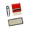Self Inking Stamp Set Stationary Alphabet Number Removable Professional Portable Mini Printing Stamp DIY Stamp Kit for Office