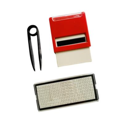 Self Inking Stamp Set Stationary Alphabet Number Removable Professional Portable Mini Printing Stamp DIY Stamp Kit for Office