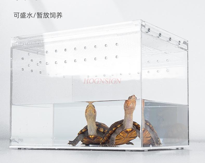 Acrylic Breeding Box Snail Leopard Pattern Palace Guard Horned Frog Lizard Turtle Tank Insect Crawling Pet Box