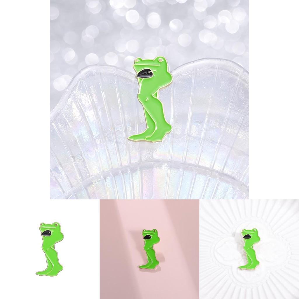 Long Trendy Colorful Legged Frog Pin Brooch Ideal For Anime Fans Collectors And