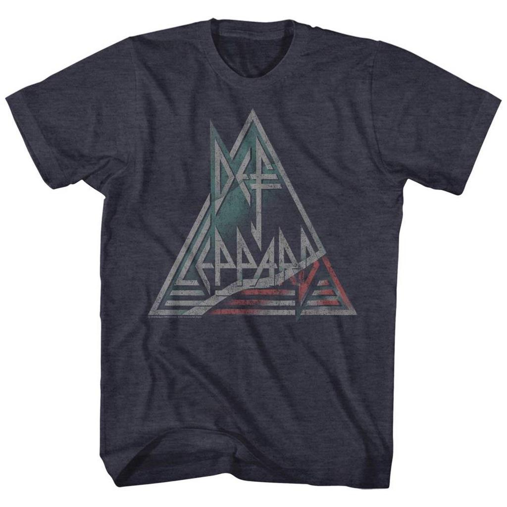 T-shirt da adulto Def Leppard Blu Melange