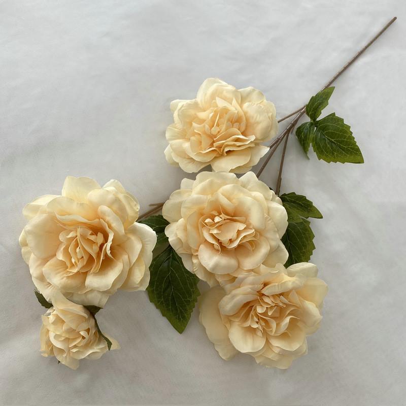 

Silk Rose Bouquet For Wedding Decor Photography Props Home Gift Styling