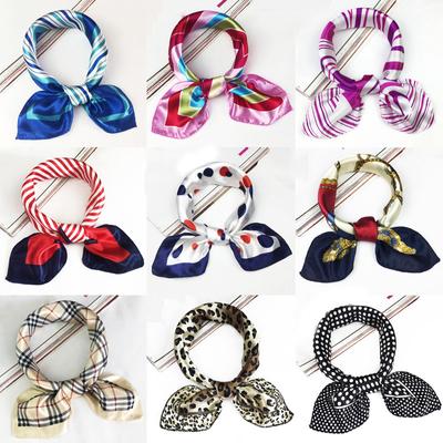 Professional Flight Attendant Small Scarf Headscarf 50 Silk Scarf Small Square Scarf Women Spring Summer Autumn Thin Fashion