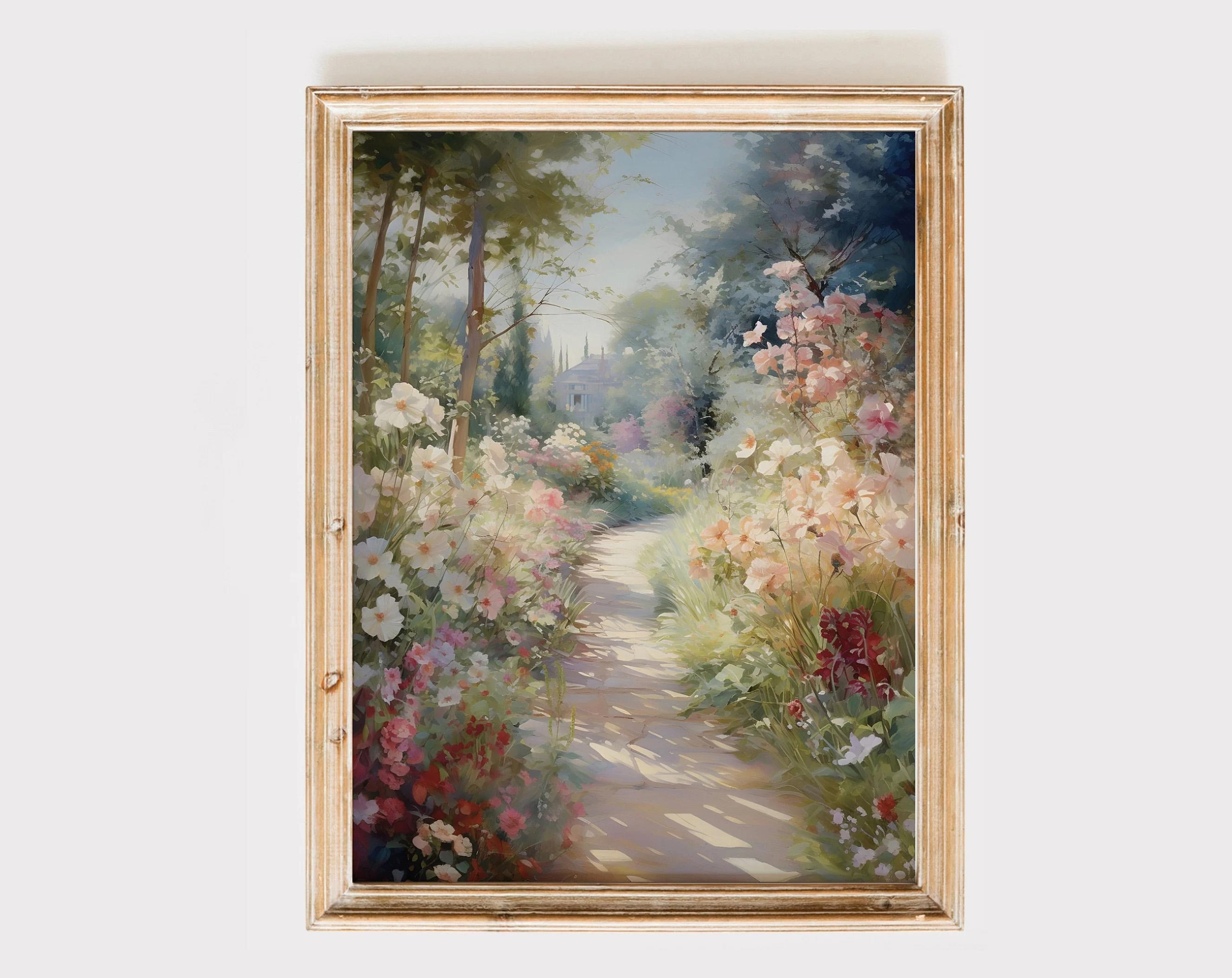 

Винтажный принт на холсте в стиле кантри, ретро, рустик, весенние природные виды, пейзажный постер, картина для декора дома 20x30cm