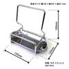 in Pot Lid Stand TSBBQ Dutch Oven Lid Holder Lightweight Stable Stainless Steel Tablet Stand Cutting Board Holder 321g [Made Tsubame-Sanjo] TS-FT