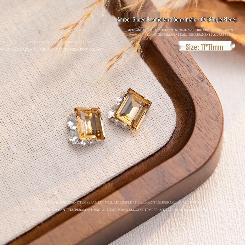 2026 Year of the Horse Luxury Alloy Nail Art: Zodiac Horse Glitter Zirconia Diamond Decorations for Fortunate Nails