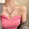 2024 Vintage Double-Layer Pearl Necklace with Heart Pendant
