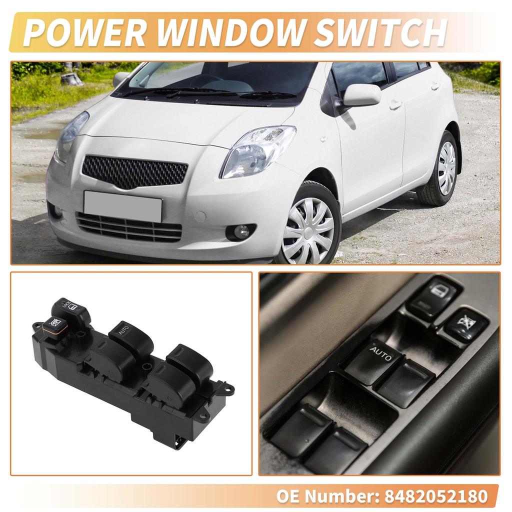 uxcell Compatible Toyota Yaris 1999-2005 Front Right Driver Side Power Window Switch Window Control