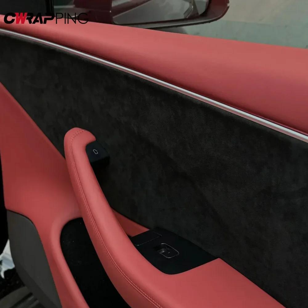 Wildleder Selbstklebende Lederreparaturaufkleber Auto Innenraum Türverkleidung Wildleder Renovierungsaufkleber für Möbel Sofa Autorenovierung