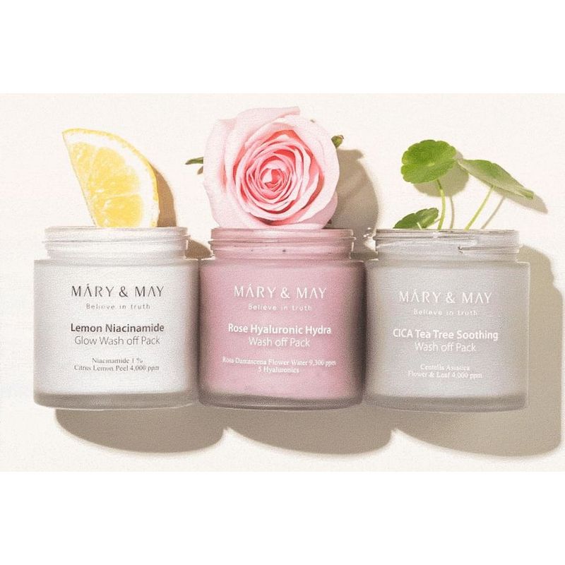 Mary&May Masque éclat à rincer au citron et à la niacinamide