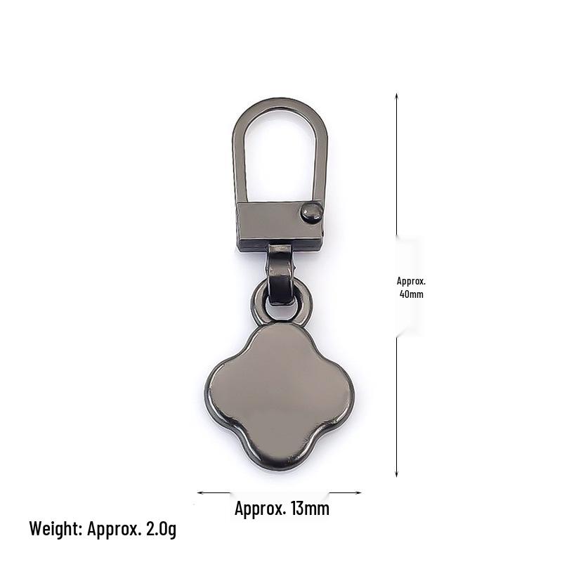 Detachable Metal Zipper Pull Tab Accessory for Bags, Shoes, and Clothes Repair