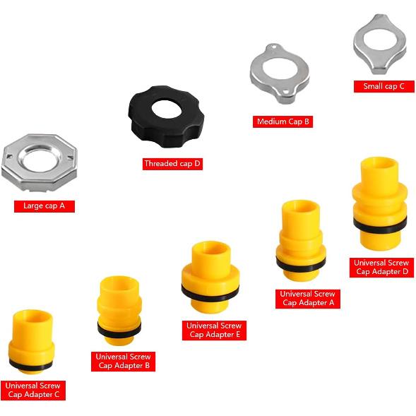 15PCS No Spill Car Coolant Funnel Kit, Spill Free Vehicle Radiator Coolant Filling Funnel, Spill Proof Auto Radiator Funnel Bleeder Accessories with