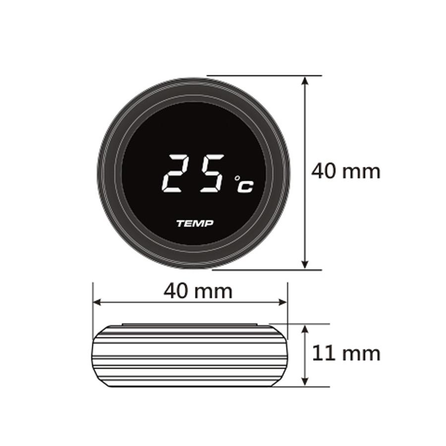 Universal Motorcycle Thermometer Instruments Water Temp Temperature Digital Display Gauge Meter