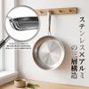 Boryenty 26cm Deep Frying Stainless Induction and Gas Stove Dishwasher Easy To Use for Grilling and Pan, Three-Layer Steel, Uncoated, Compatible,