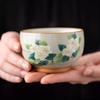 Hydrangea Tea Cup Ceramic Tea Set Master Cup Guest Cup Tasting Cup Household Kung Fu Tea Set Drinking Bowl
