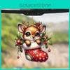 Car Pendant Holiday Cartoon Deer Design Acrylic Construction Decoration Festive