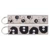 Anime Movie Embroidery Key Fobs White Dragon Key Tags Keychains for Motorcycles Cars Keyring Cosplay Accessories Fans Gifts