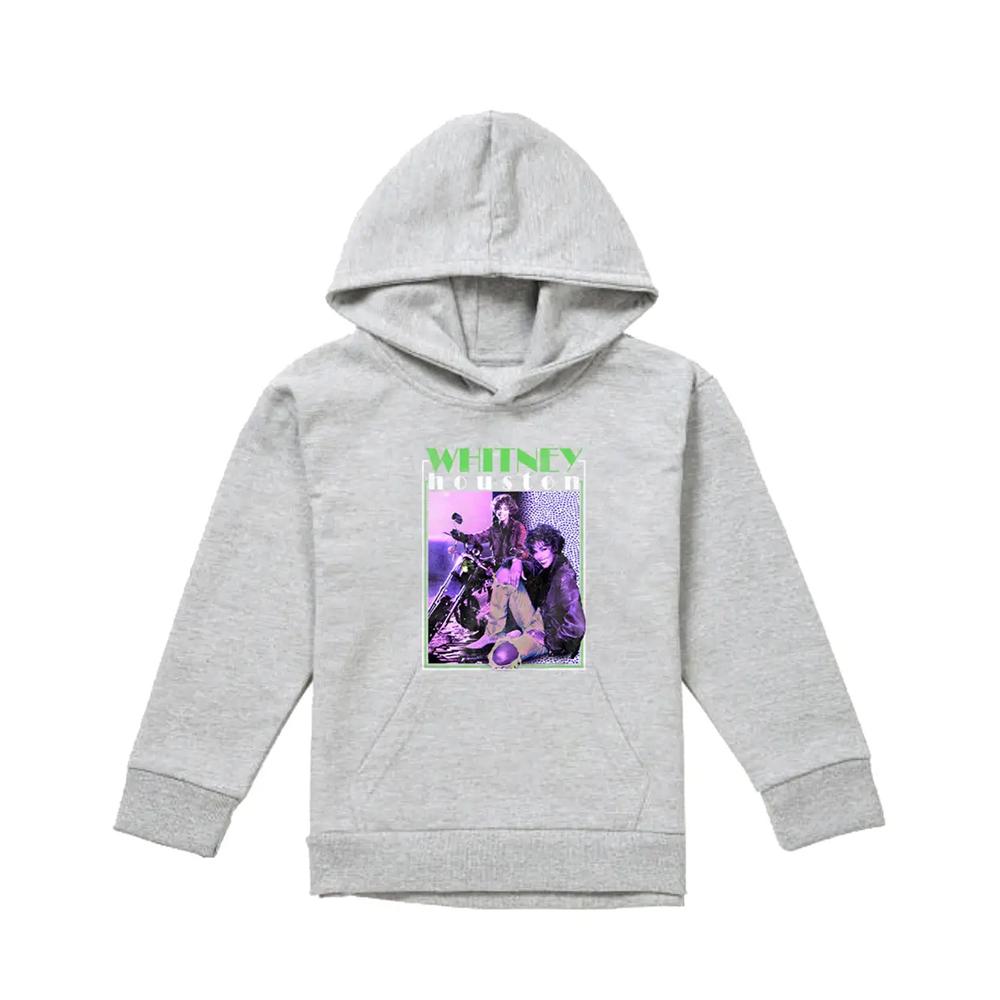 Whitney Houston Childrens/Kids Motorbike Pullover Hoodie