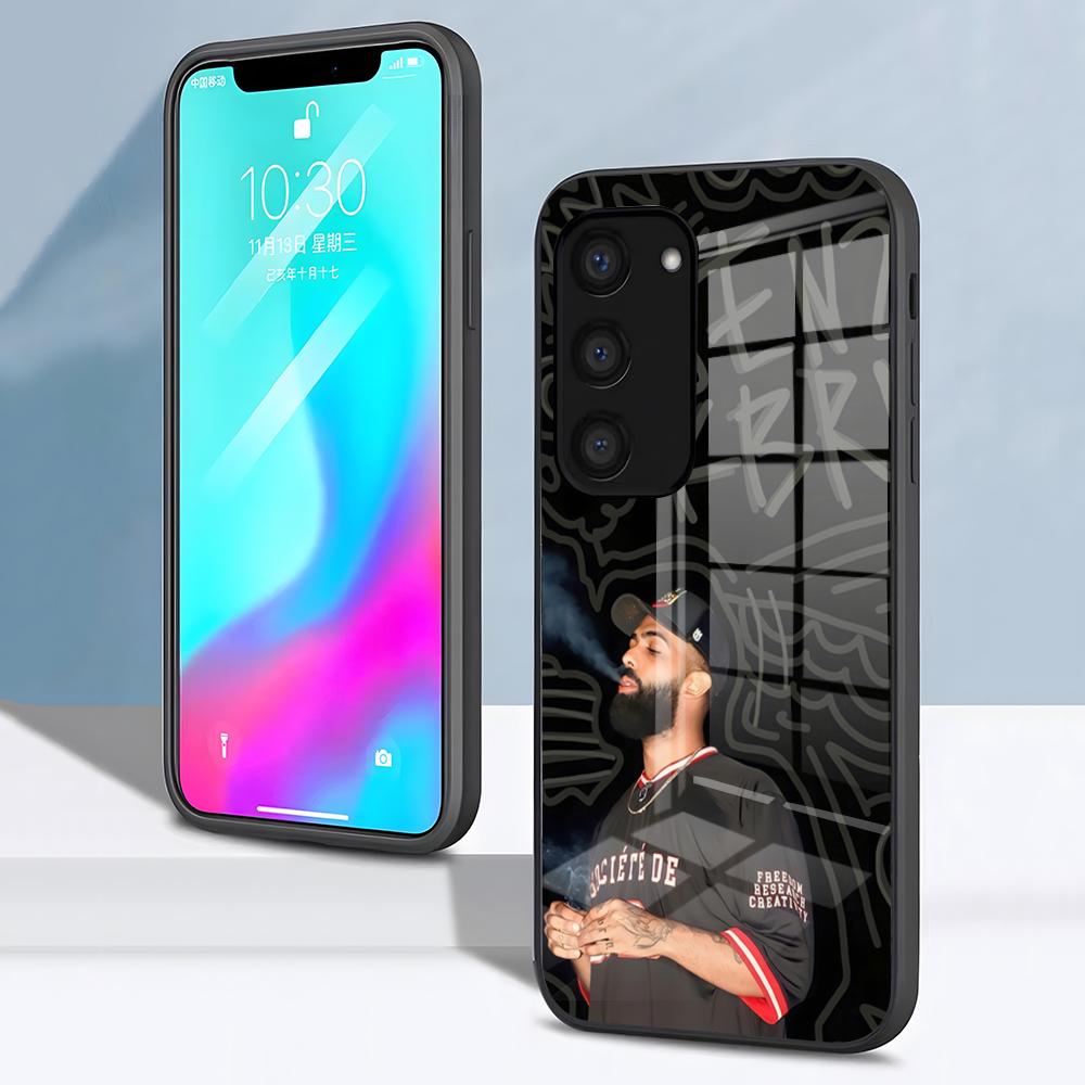 

Чехол для телефона E-Eladio Carrion Sauce Boyz для Samsung S26 S25 S24 FE S23 S22 S21 Plus S20 Ultra Note20Ultra Черная стеклянная крышка Galaxy S25 FE