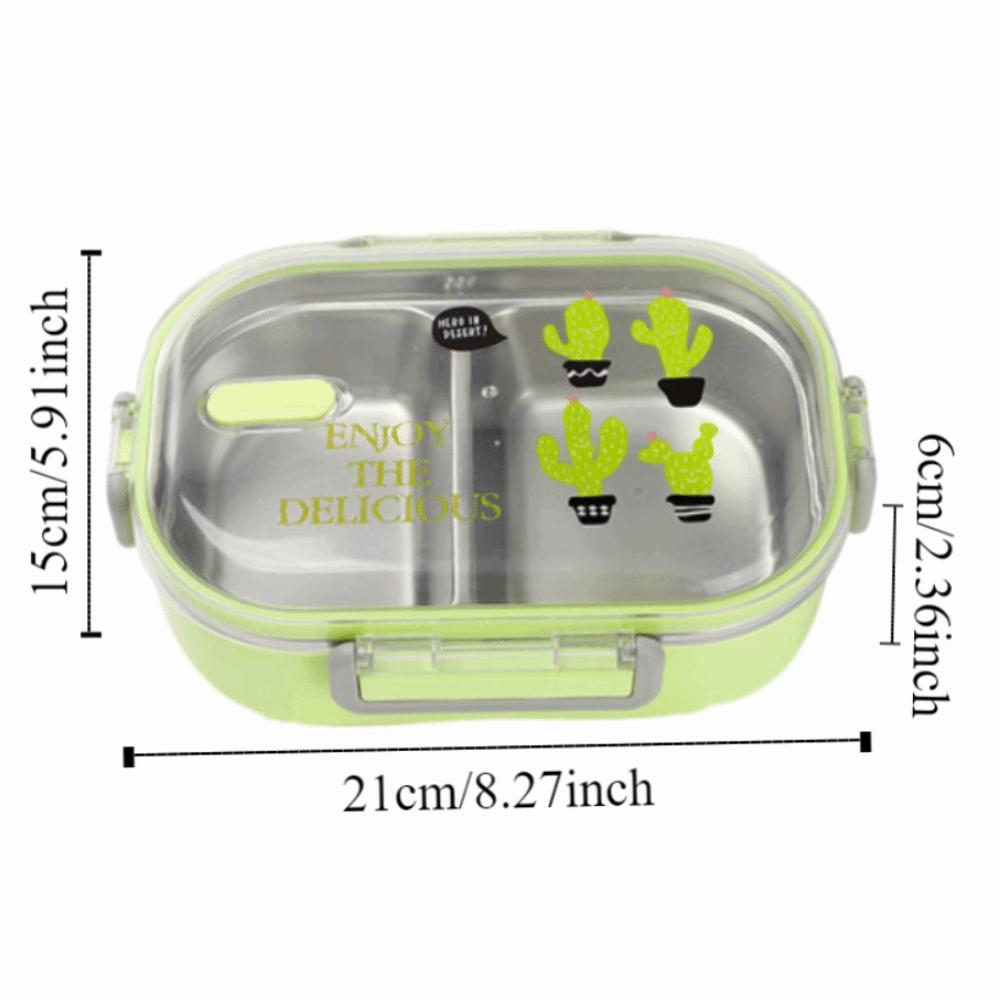 Compartment Thermal Insulation Lunch Box Microwavable Food Storage Container  for School/Office