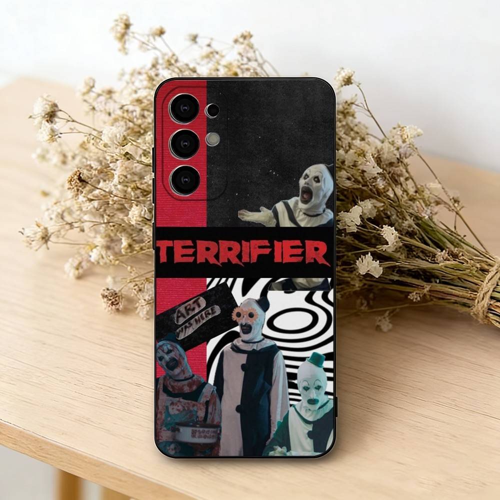 Art the Clown horror Terrifer Phone Case For Samsung S25,S24,S21,S22,S23,S30,Ultra,S20,Plus,Fe,Soft Silicone Black Cover