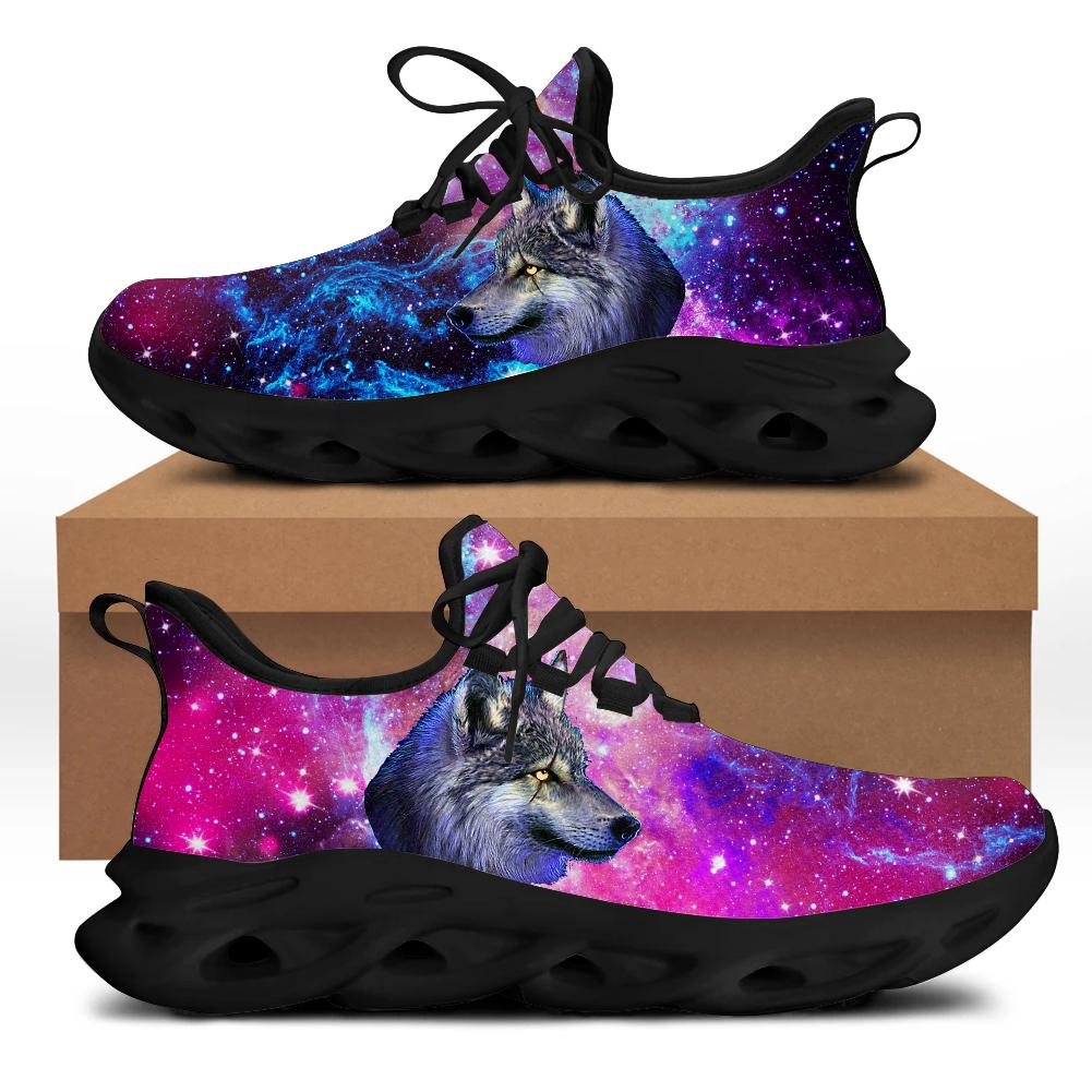2024 heißer Verkauf Produkt Atmungsaktive Mesh herren Schuhe Graffiti Wolf Muster Vulkanisierte Turnschuhe Individuell Bedruckte Casual Schuhe