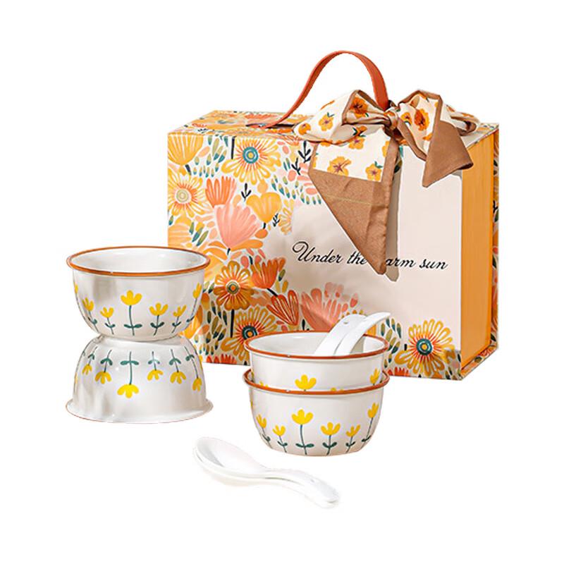 Керамический столовый набор ZIPOYA с хризантемами