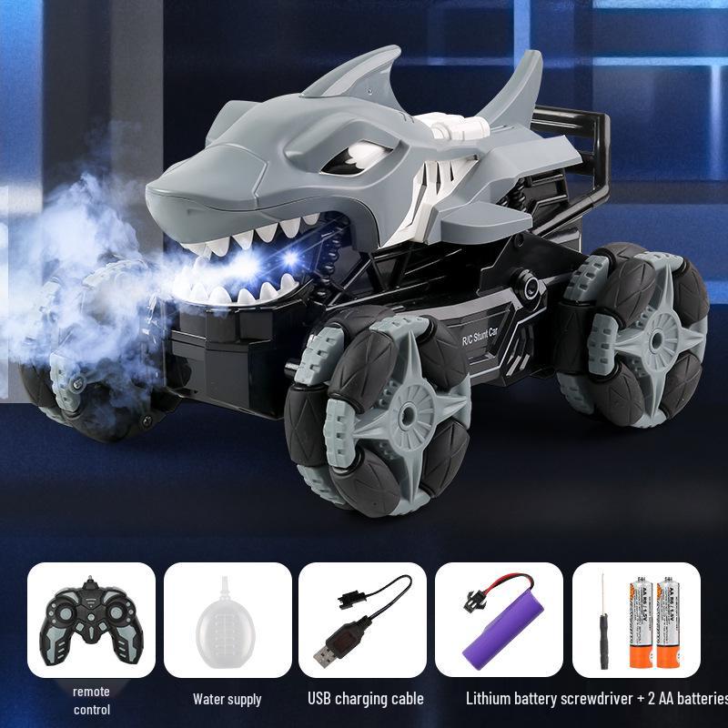 

Дрифт-машинка на радиоуправлении Дино-акула: Высокоскоростная игрушка-трансформер 4WD для мальчиков