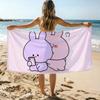 A-Asamimichaans A-Asleep Süßes Handtuch Strandtuch Übergröße Schnelltrocknendes Handtuch Saugfähig Weich Schwimm Strandhandtücher für Männer Frauen