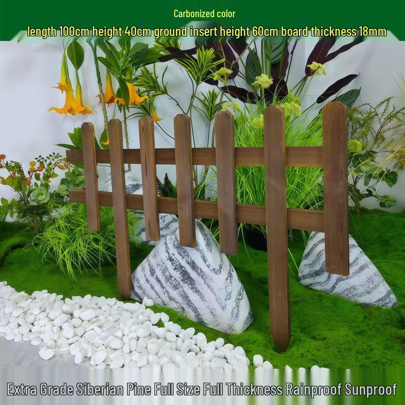 Outdoor Garden Decorative Wooden Picket Fence for Yard and Flower Beds